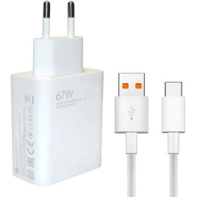 شارژر شیائومی مدل MDY 12 ES توان 67 وات دو پین همراه کابل