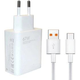 شارژر شیائومی مدل MDY 12 ES توان 67 وات دو پین همراه کابل