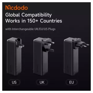 پاوربانک و آداپتور شارژ دیواری 30وات ظرفیت 10000 مک دودو مدل Mcdodo MC-3181 بهمراه کابل جمع شونده تایپ سی