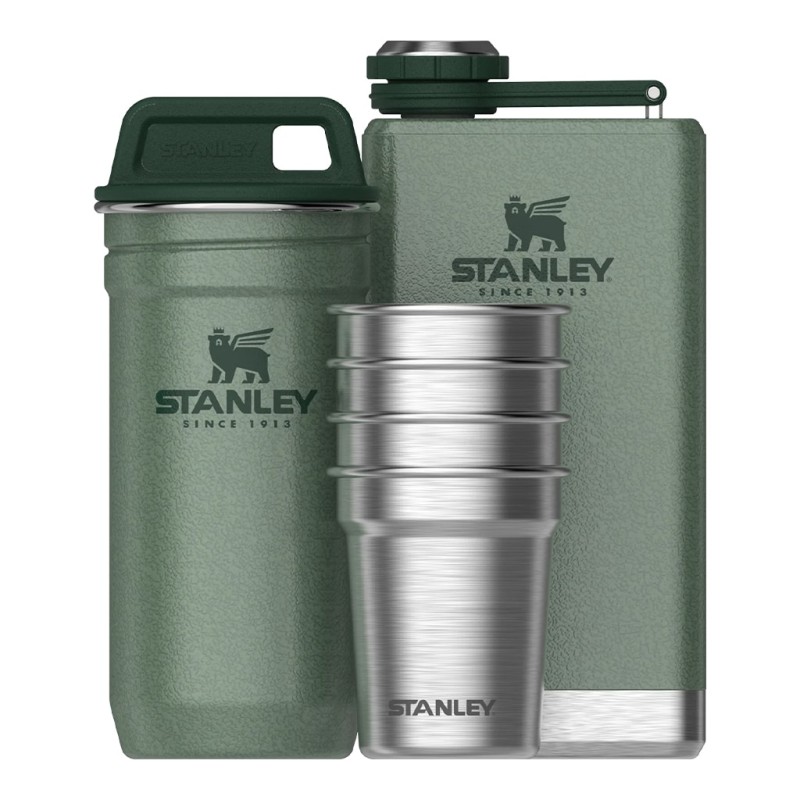 ست شات و قمقمه کتابی استنلی اورجینال مدل Adventure Pre-Party Shot Glass + Flask Set