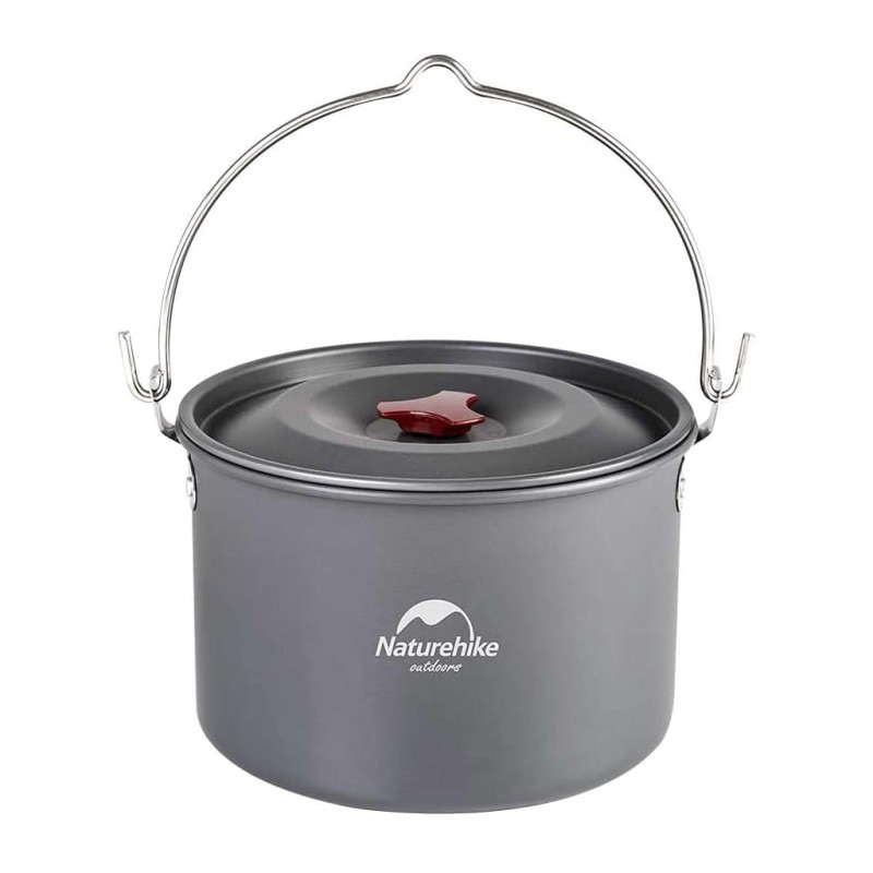 قابلمه آویز سفری نیچرهایک مدل Wild Trekking Hanging Pot کد NH17D021-G گنجایش 4 لیتر