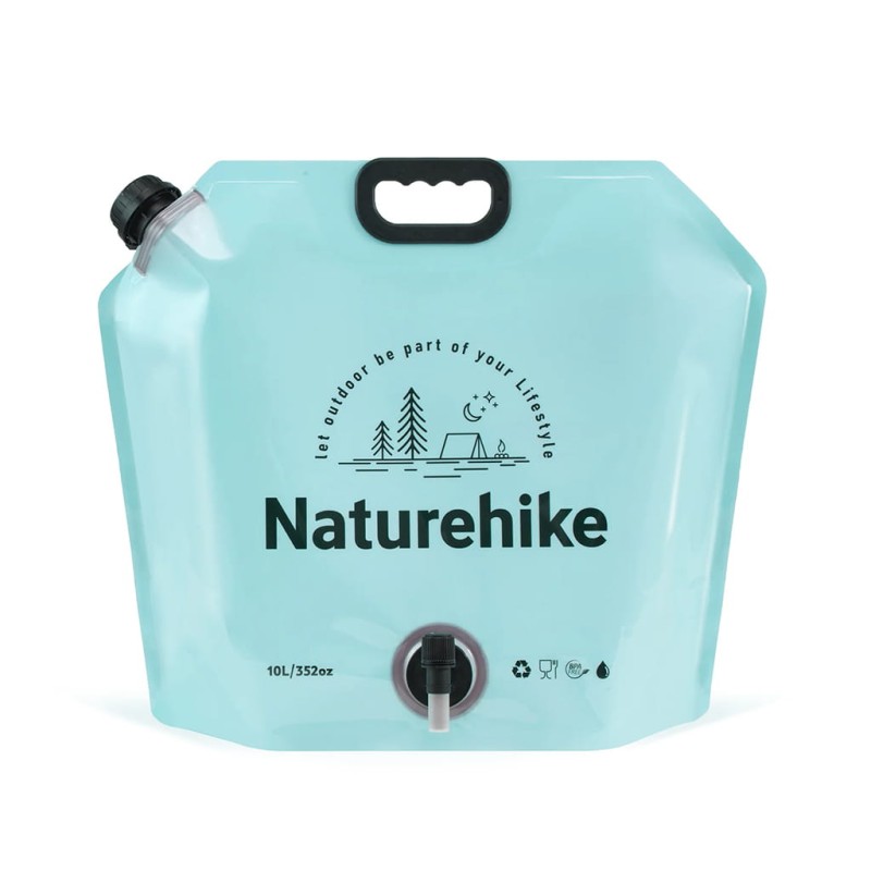 گالن آب تاشو نیچرهایک مدل Ling Wo Outdoor Water Bag کد CNK2450CF027 گنجایش 10 لیتر