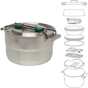 ست قابلمه و ظروف استنلی اورجینال مدل BASE CAMP COOK SET به گنجایش 3.5 لیتر