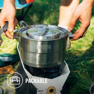 ست قابلمه و ظروف استنلی اورجینال مدل BASE CAMP COOK SET به گنجایش 3.5 لیتر