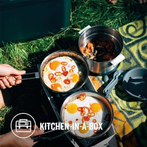 ست قابلمه و ظروف استنلی اورجینال مدل BASE CAMP COOK SET به گنجایش 3.5 لیتر