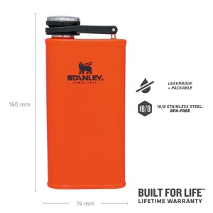 قمقمه کتابی استنلی اورجینال مدل Classic Easy Fill Wide Mouth Flask گنجایش 0.23 لیتر