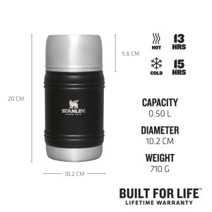 فلاسک غذا استنلی اورجینال مدل Artisan Thermal Food Jar گنجایش 0.5 لیتر