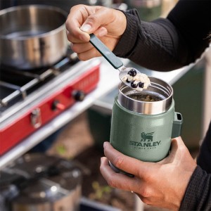 فلاسک غذا استنلی اورجینال مدل Classic Legendary Food Jar + Spork گنجایش 0.4 لیتر