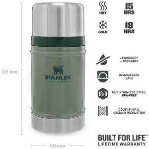 فلاسک غذا استنلی اورجینال مدل Classic Legendary Food Jar گنجایش 0.7 لیتر
