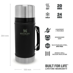 فلاسک غذا استنلی اورجینال مدل Classic Legendary Food Jar گنجایش 0.94 لیتر