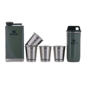 ست شات و قمقمه کتابی استنلی اورجینال مدل Adventure Pre-Party Shot Glass + Flask Set