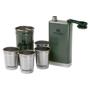 ست شات و قمقمه کتابی استنلی اورجینال مدل Adventure Pre-Party Shot Glass + Flask Set