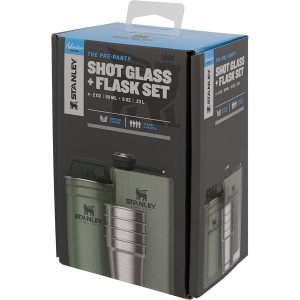 ست شات و قمقمه کتابی استنلی اورجینال مدل Adventure Pre-Party Shot Glass + Flask Set