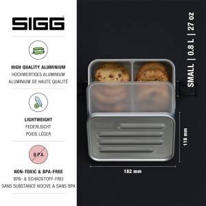 ظرف غذا سیگ مدل FOOD BOX PLUS (S) گنجایش 0.8 لیتر