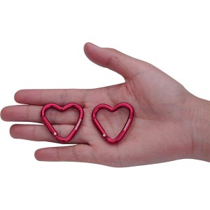 ست 2 عددی کارابین مانکیز مدل Mini Heart Carabiner 2pk