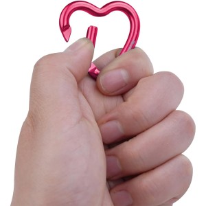 ست 2 عددی کارابین مانکیز مدل Mini Heart Carabiner 2pk