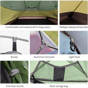 چادر 3 نفره نیچرهایک مدل Cloud Up Base 3-Person Ultralight کد CNK2450WS032