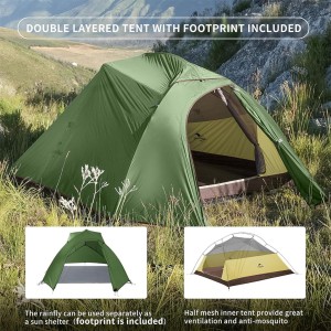 چادر 3 نفره نیچرهایک مدل Cloud Up Base 3-Person Ultralight کد CNK2450WS032
