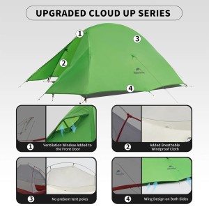 چادر 2 نفره نیچرهایک مدل Cloud Up Base 2-Person Ultralight کد CNK2450WS032