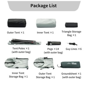 چادر 2 نفره نیچرهایک مدل Star River UL 2-Person Ultralight کد CNK2450WS022
