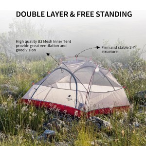 چادر 2 نفره نیچرهایک مدل Star River 2-Person Ultralight کد NH17T012