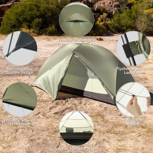 چادر 2 نفره نیچرهایک مدلMongar Pro 2-Person Ultralight کد CNK2550WS037