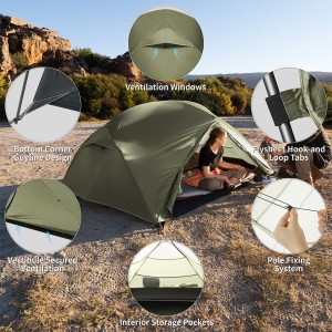 چادر 3 نفره نیچرهایک مدلMongar Pro 3-Person Ultralight کد CNK2550WS037