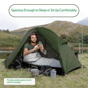 چادر 1 نفره نیچرهایک مدل cycling Ultralight 1 man tent + mats Pro کد NH18A095-D