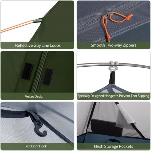 چادر 1 نفره نیچرهایک مدل cycling Ultralight 1 man tent + mats Pro کد NH18A095-D