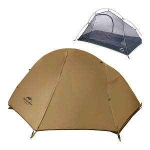 چادر 1 نفره نیچرهایک مدل cycling Ultralight 1 man tent + mats Pro کد NH18A095-D