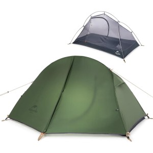چادر 1 نفره نیچرهایک مدل cycling Ultralight 1 man tent + mats Pro کد NH18A095-D