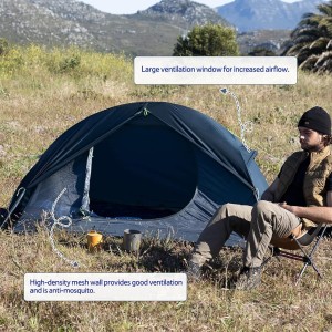 چادر 1 نفره نیچرهایک مدل cycling Ultralight 1 man tent + mats Pro کد NH18A095-D
