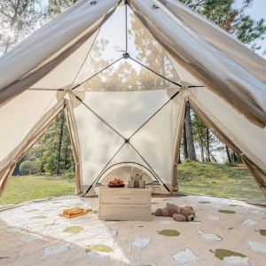 چادر 4 نفره نیچرهایک مدل Cubby Instant Pop-up Camping Tent کد CNK2650WS020 به همراه کانوپی