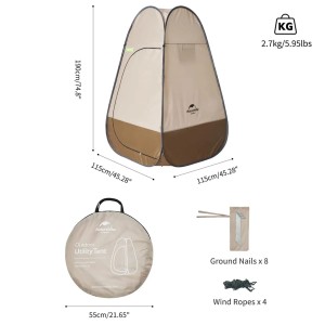 چادر حمام و تعویض لباس تاشو نیچرهایک مدل Folding Shower & Changing Tent کد NH17Z002-P