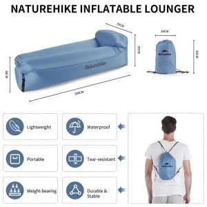 مبل بادی 2 نفره نیچرهایک مدل Lazy Inflatable Sofa کد NH20FCD06