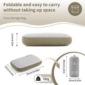 بالش مموری فوم نیچرهایک مدل Memory Foam Comfort Square Pillow کد NH22ZT002