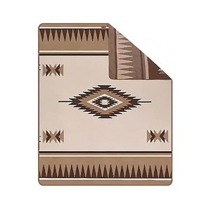 پتو پشمی نیچرهایک مدل Geometric pattern wool blanket کد NH20FS036