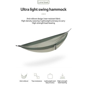 تخت آویز (ننو) یک نفره نیچرهایک مدل Ultralight Swing Hammock کد NH21DC011