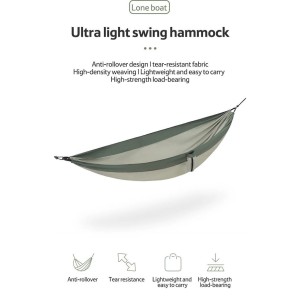 تخت آویز (ننو) 2 نفره نیچرهایک مدل Ultralight Swing Hammock کد NH21DC011