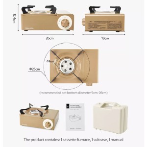 اجاق گاز سفری دو شعله نیچرهایک مدل Mini Cassette Furnace کد CNH22CJ008