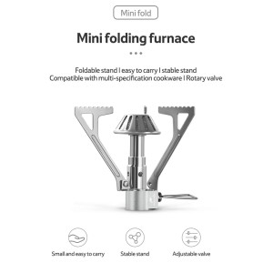 سرشعله سفری نیچرهایک مدل Mini Folding Camping Stove کد NH21RJ004