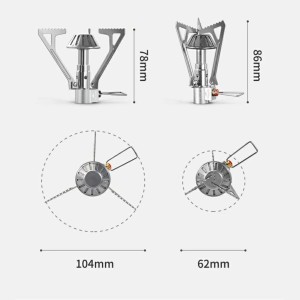 سرشعله سفری نیچرهایک مدل Mini Folding Camping Stove کد NH21RJ004