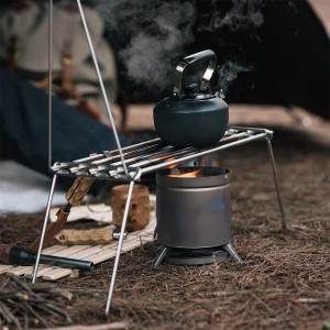 اجاق هیزمی تیتانیومی نیچرهایک مدل Mini Titanium Wood Stove کد NH20RJ005