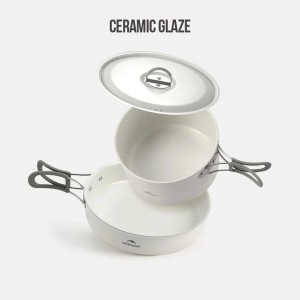 ست ظروف 3 تکه نیچرهایک مدل Ceramic non-stick pot set کد CNK2450CF013