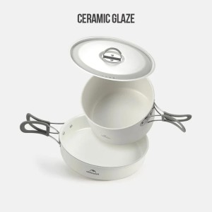 ست ظروف 4 تکه نیچرهایک مدل Ceramic non-stick pot set کد CNK2450CF013