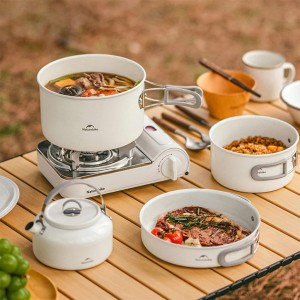 ست ظروف 4 تکه نیچرهایک مدل Ceramic non-stick pot set کد CNK2450CF013