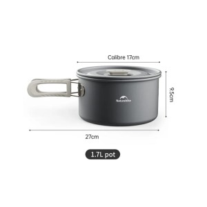 قابلمه سفری نیچرهایک مدل Wild Trekking کد CNK2450CF010 گنجایش 1.7 لیتر