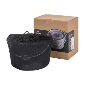 قابلمه سفری نیچرهایک مدل Wild Trekking Hanging Pot کد NH17D021-G گنجایش 4 لیتر