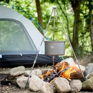 قابلمه سفری نیچرهایک مدل Wild Trekking Hanging Pot کد NH17D021-G گنجایش 4 لیتر