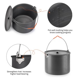 قابلمه آویز سفری نیچرهایک مدل H026 Hanging Pot کد NH19CJ003 گنجایش 10 لیتر